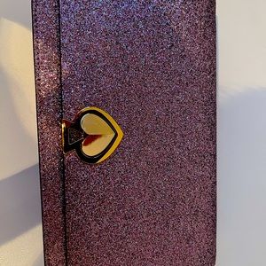 NWOT Kate Spade glitter purple crossbody
